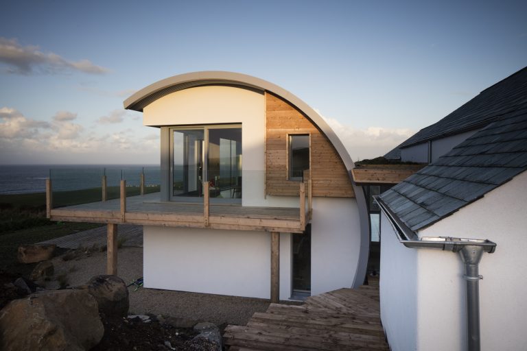 Side elevation of Grand Designs house
